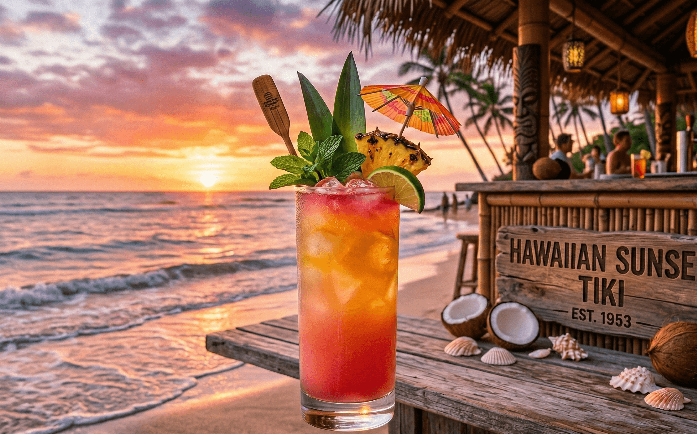 Hawaiian Sunset Tiki